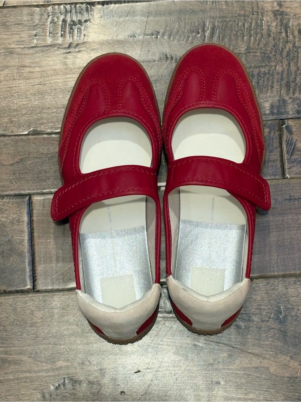 New Dolce Vita Red Mary Jane Sneakers Size 8
